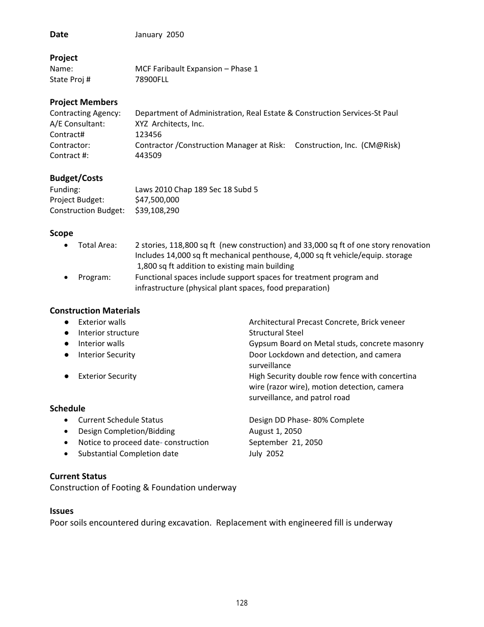 Appendix F Project Design - Kick-Off Checklist - Minnesota, Page 12