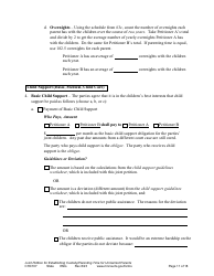 Form CHC107 Joint Petition, Agreement, and Order to Establish Custody, Parenting Time, and Child Support - Minnesota, Page 11