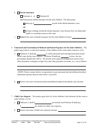 Form CHC107 Joint Petition, Agreement, and Order to Establish Custody, Parenting Time, and Child Support - Minnesota, Page 14