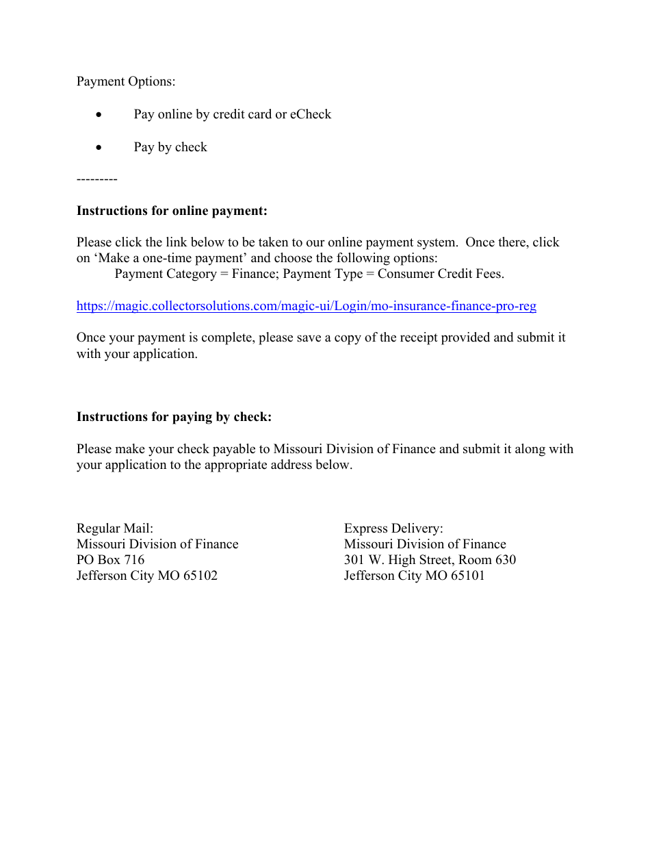 Application for Earned Wage Access Services Provider - Missouri, Page 4