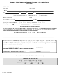 Form VN-148 3-wheel Motorcycle Course Waiver - Vermont, Page 2