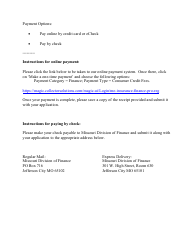 Application for Consumer Legal Funding Act - Missouri, Page 4