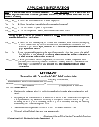Residential Roofing Registration Application - Arkansas, Page 6