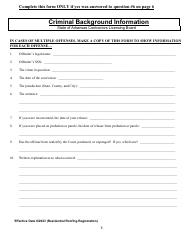 Residential Roofing Registration Application - Arkansas, Page 7