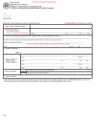 Document preview: Certificate of Organization (Benefit Limited Liability Company) - Utah
