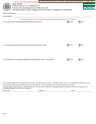 Document preview: Doing Business as (Dba) Registration Information Change Form Addendum - Utah