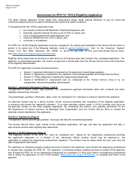 Form SFN741 1915(I) Eligibility Application - North Dakota, Page 10