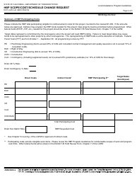 Form DOT LAPG6-D Hbp Scope/Cost/Schedule Change Request - California, Page 4