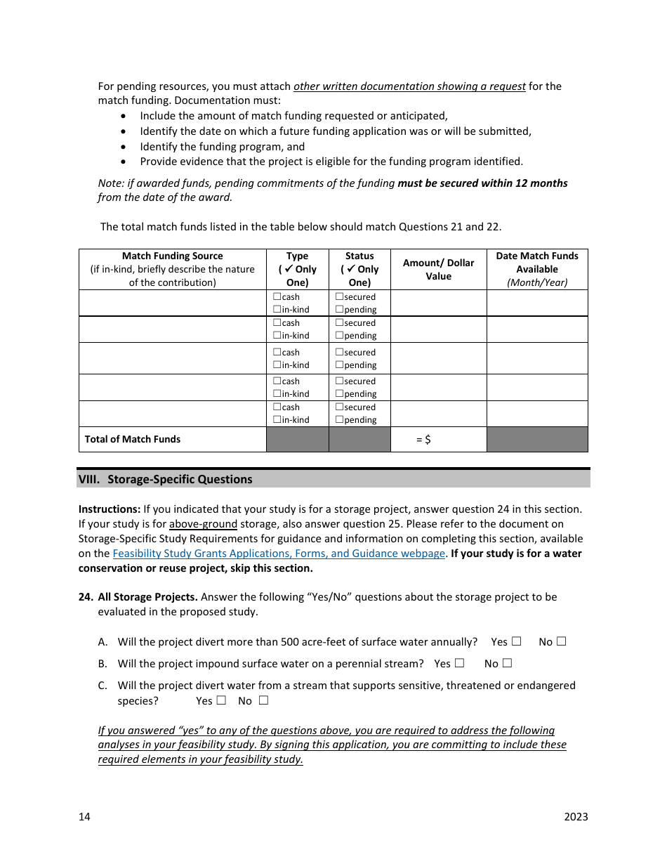 Solicitation Feasibility Study Grant Application - Oregon, Page 14