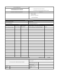 Document preview: Vendor Invoice - Montana