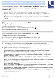 Document preview: Form SRG1170 Screener Certification - Dnxct Test Manager Application (Individual) - United Kingdom