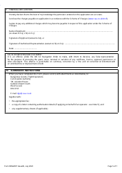 Form SRG2807 Application for Approval to Transport Dangerous Goods by Air - Operators of UK-Registered Aircraft - United Kingdom, Page 5