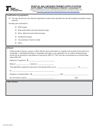 Form 734-2667E Digital Billboard Permit Application - Oregon, Page 3