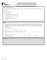 Form 734-2667M Nhs Digital Billboard Application - Oregon, Page 3