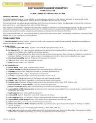 Form 734-2756 Resident Engineer&#039;s Narrative Form - Oregon, Page 8