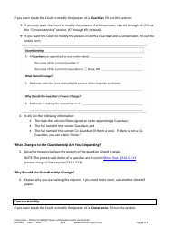 Form GAC1001 Instructions - Petition to Modify Powers of Guardian and/or Conservator - Minnesota, Page 4