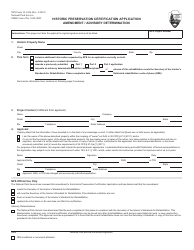 Document preview: NPS Form 10-168B Historic Preservation Certification Application - Amendment/Advisory Determination