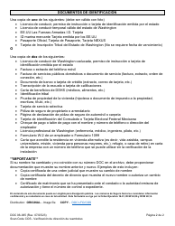 Formulario DOC06-065S Costo De Reembolso De Supervision Verificacion De Direccion - Washington (Spanish), Page 2