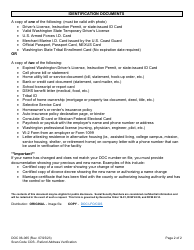 Form DOC06-065 Cost of Supervision Refund Address Verification - Washington, Page 2