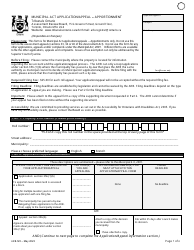Form ARB-M5 Municipal Act Application/Appeal - Apportionment - Ontario, Canada, Page 4