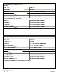 Service Plan Card/Assessment/Support Plans: Service Plan Form - Colorado, Page 9