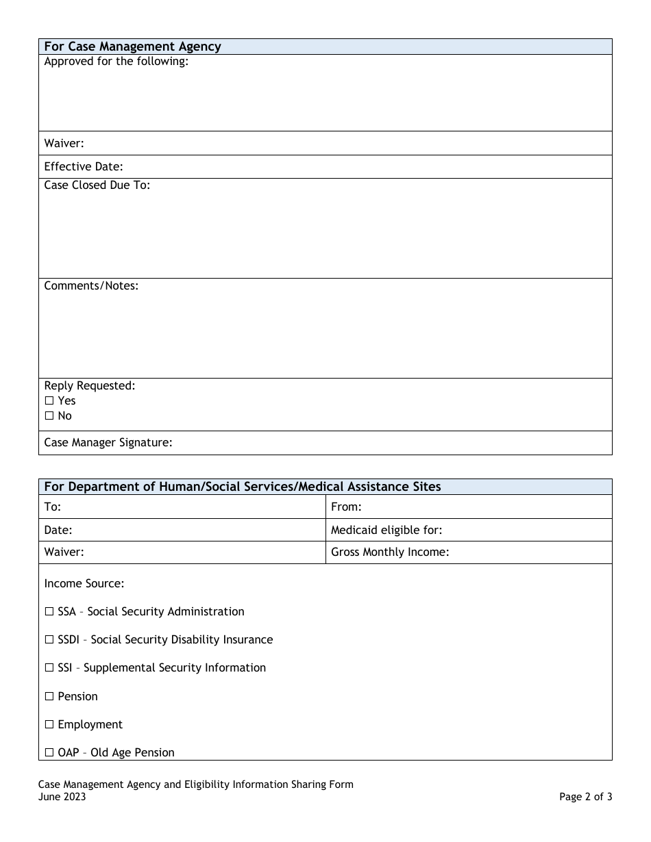 Colorado Case Management Agency and Eligibility Information Sharing ...