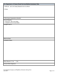 Case Management Agency and Eligibility Information Sharing Form - Colorado, Page 3