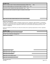 Critical Incident Form - Medication Management - Colorado, Page 3