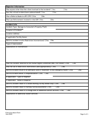 Critical Incident Form - Damage to Consumer&#039;s Property or Theft - Colorado, Page 2