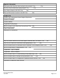 Critical Incident Form - Mistreatment, Abuse, Neglect, Exploitation - Colorado, Page 2