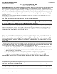 Form DCF-F-CFS0997-H Medical Services Consent - Wisconsin (Hmong)
