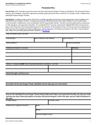 Form DCF-F-CFS2179 Protective Plan - Wisconsin