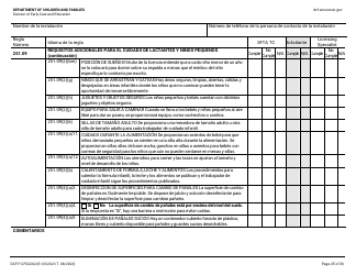 Formulario DCF-F-CFS2242-S Lista De Verificacion De La Licencia Inicial: Centros Grupales De Cuidado Infantil - Wisconsin (Spanish), Page 25