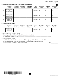 Form IA4136 (41-036) Iowa Fuel Tax Credit - Iowa, Page 2