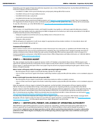 Form OP-1 Application for Motor Property Carrier and Broker Authority, Page 5
