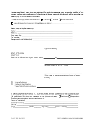 Form CLK/CT.638 (Family Law Form 12.915) Designation of Current Mailing and E-Mail Address - Miami-Dade County, Florida, Page 2