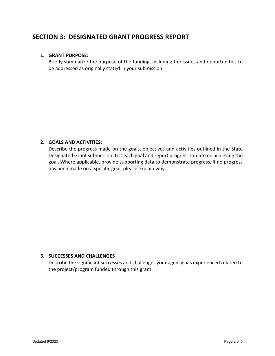 Designated Grant Status Report - Rhode Island, Page 2