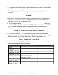 Form ADO202 Petition for Stepparent Adoption (Uncontested) - Minnesota, Page 3