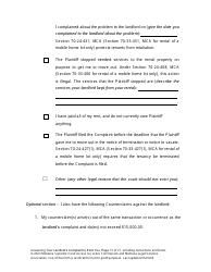 Answering an Action for Possession Packet (Answering Your Landlord&#039;s Complaint to Evict You) - Montana, Page 15
