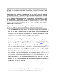 Answering an Action for Possession Packet (Answering Your Landlord&#039;s Complaint to Evict You) - Montana, Page 2