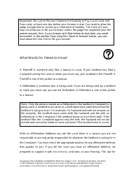 Answering an Action for Possession Packet (Answering Your Landlord&#039;s Complaint to Evict You) - Montana, Page 3