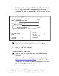 Answering an Action for Possession Packet (Answering Your Landlord&#039;s Complaint to Evict You) - Montana, Page 7