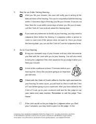 Answering an Action for Possession Packet (Answering Your Landlord&#039;s Complaint to Evict You) - Montana, Page 9