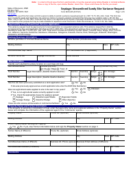 Document preview: Form 3400-245 Septage: Streamlined Sandy Site Variance Request - Wisconsin