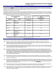 Form 3400-245 Septage: Streamlined Sandy Site Variance Request - Wisconsin, Page 2