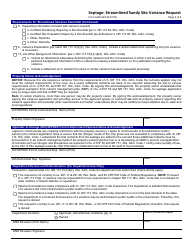 Form 3400-245 Septage: Streamlined Sandy Site Variance Request - Wisconsin, Page 3
