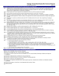 Form 3400-245 Septage: Streamlined Sandy Site Variance Request - Wisconsin, Page 4