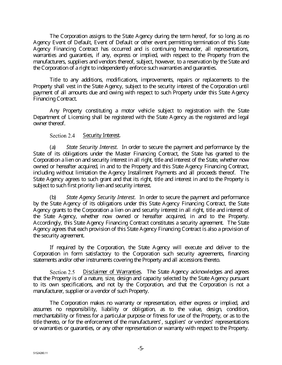 State Equipment Lease Forms - Washington, Page 12