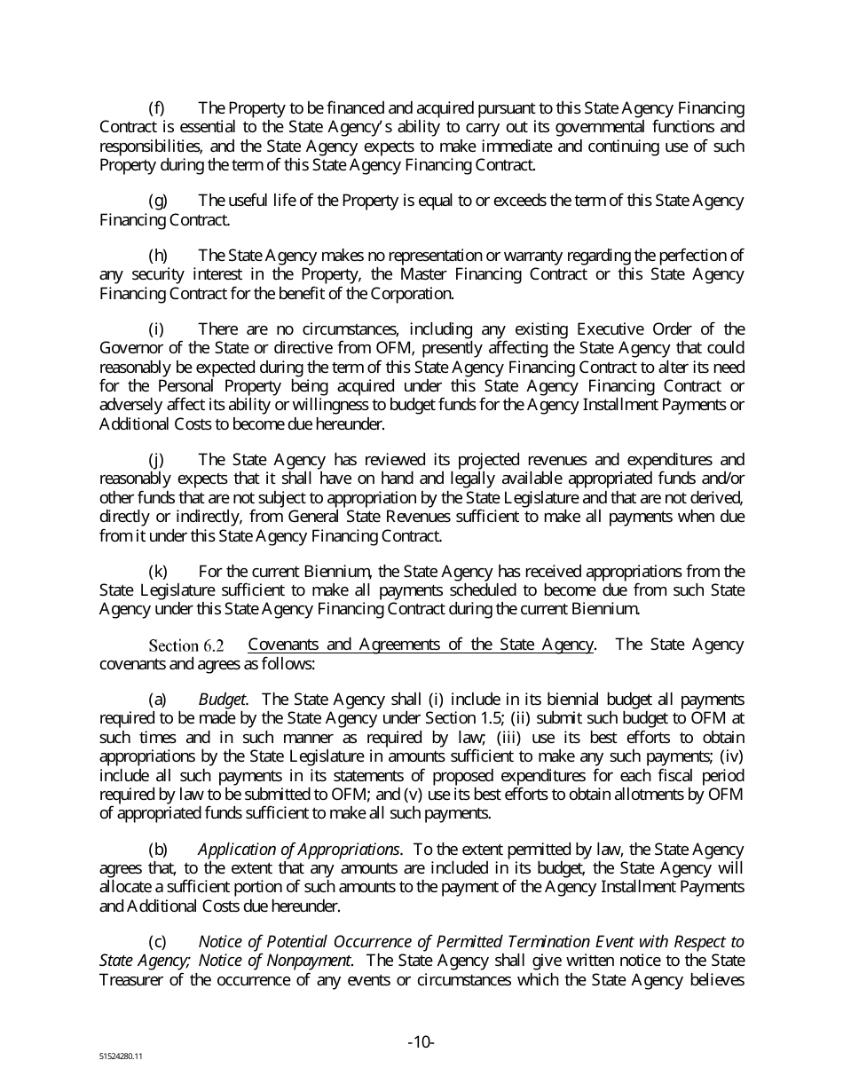 State Equipment Lease Forms - Washington, Page 17