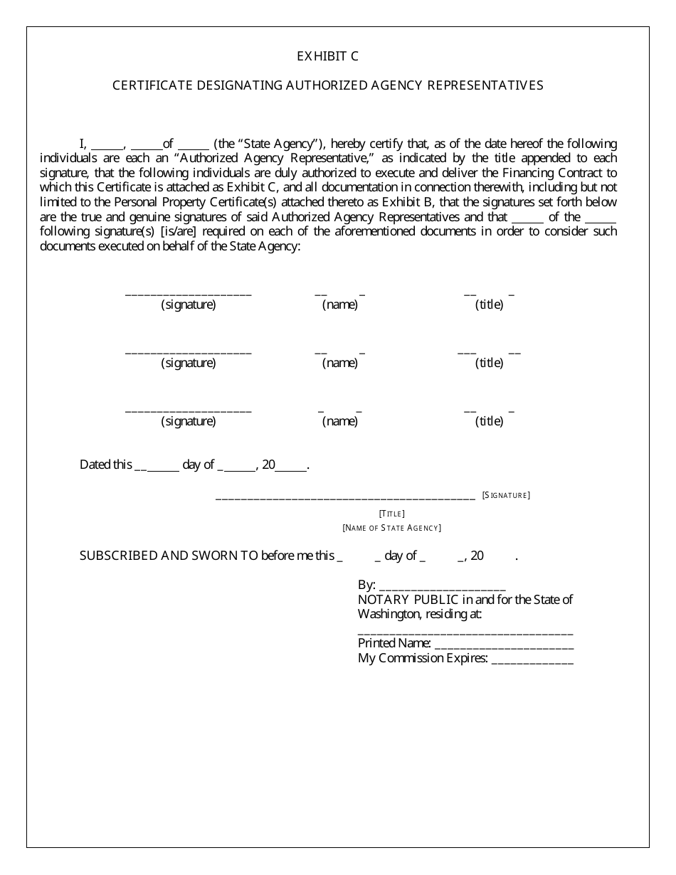 State Equipment Lease Forms - Washington, Page 4